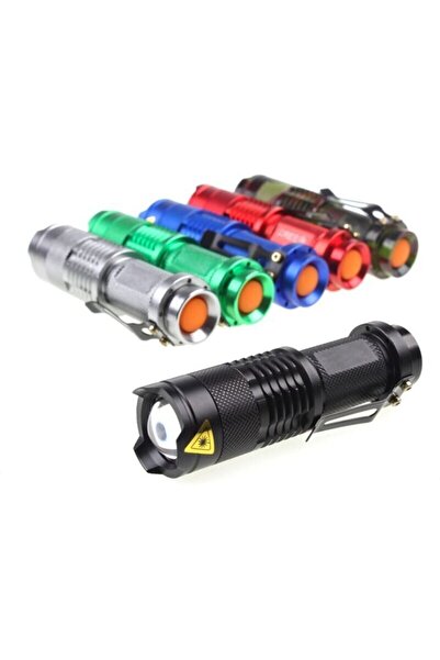 STARSTAR Green portable clip-on camping flashlight.