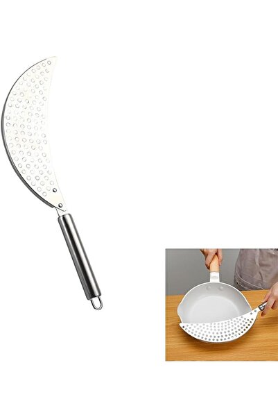 GENERAL 1PCS Stainless Steel Held Pot Strainer, Pasta Strainer with Handle, I...