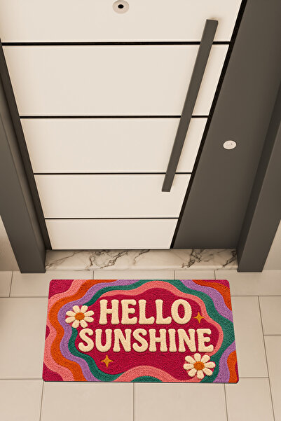 Dormot DEAS HOME, Imprimare digitală, HELLO SUNSHINE, Covoraș de intrare în s...