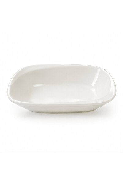 Generic Brand White Rectangular Ceramic Dinner Plate
