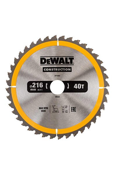 Dewalt Construction Saw Blade 216x30mm 40T DT1953-QZ
