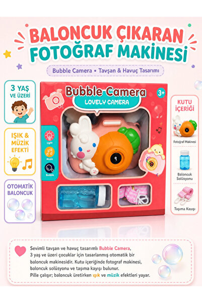 Genel Markalar Baloncuk köpük çıkaran fotoğraf makinesi askılı fotoğraf makin...