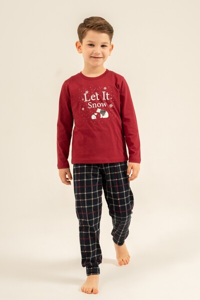 Arnetta New Year's Special Boys' Pajama Set, 100% Cotton