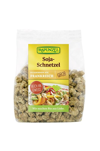 Rapunzel Boabe de soia organice, bucăți mari, 125g