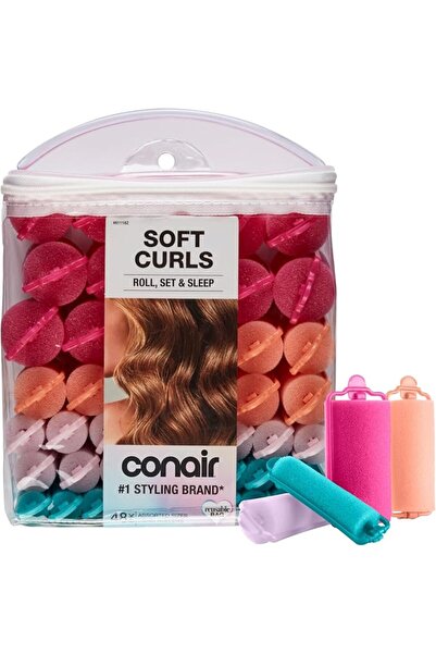 Conair Foam Hair Rollers for Big Loop Curls, Hair Rollers, Hair Curlers in As...