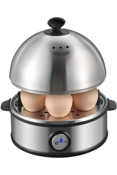 Nova NEB-9001-7 Electric Egg Boiler for 7 Eggs 360W Stainless Steel Egg Cooke...