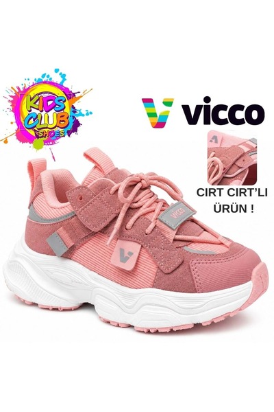Vicco حذاء رياضي للأطفال من Ceni Süs برباط وشريط فيلكرو لتقويم العظام PUDRA