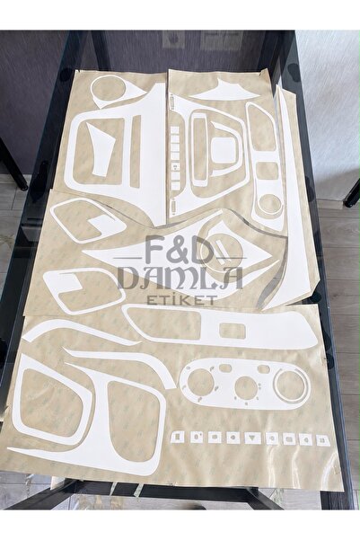 FD Damla Etiket Iveco Daily 2014-2019 Dashboard Console Trim Front Chest Maho...