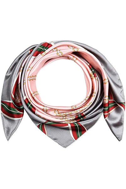 GENERAL corciova 35 x 35 Large Square Hair Scarf for Women Silk Like Curly He...