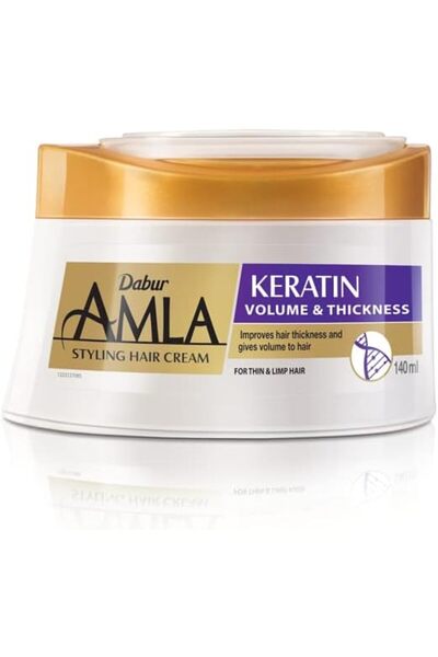 Dabur Amla Keratin Volume and Thickness Hair Styling Cream | Shiny, Voluminou...