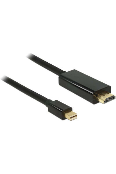 DELOCK Καλώδιο mini DisplayPort αρσενικό - HDMI αρσενικό 2μ Μαύρο (83699)