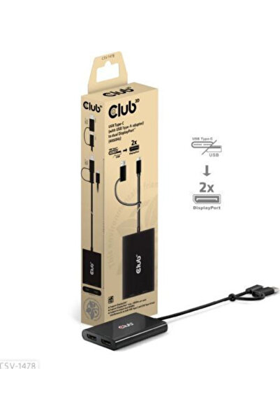Other Μετατροπέας Club3D USB-C / USB-A / DisplayPort αρσενικό σε USB-A / Disp...