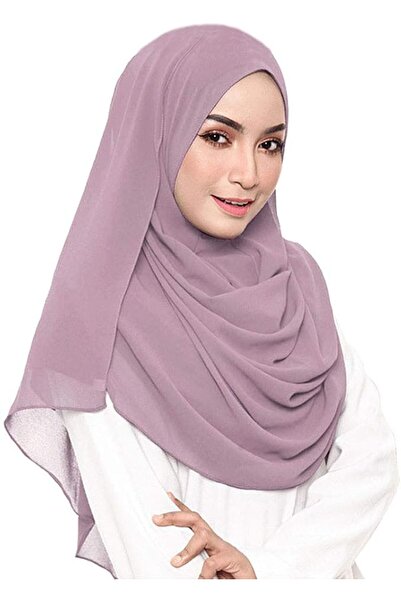 LMVERNA Solid Color Bubble Chiffon Scarf for Women Fashion Soft Hijab Long Sc...