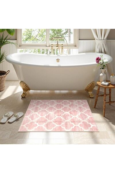 GENERAL Lahome Moroccan Area Rug - 2’x3’Washable Small Entryway Accent Distre...