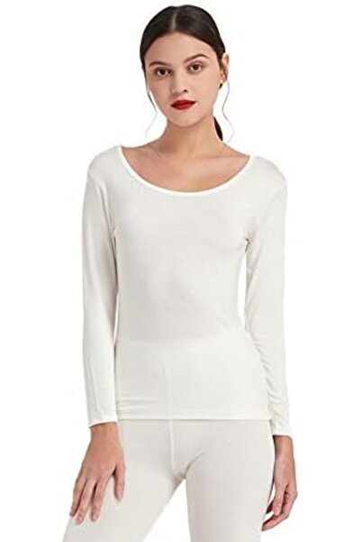 GENERAL Mcilia Women's Ultrathin Modal Thermal Baselayer Top Scoop Neck Long ...