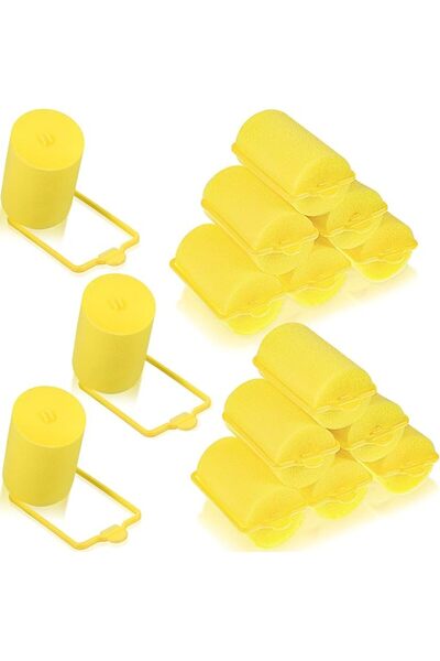 Geyoga 18 Pieces Sponge Hair Rollers Large Soft Foam Hair Styling Curlers Lar...
