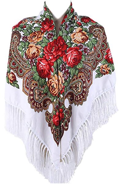 GENERAL Gudessly Women's Traditional Scarf Wrap Tassel Shawl With Fringes - R...