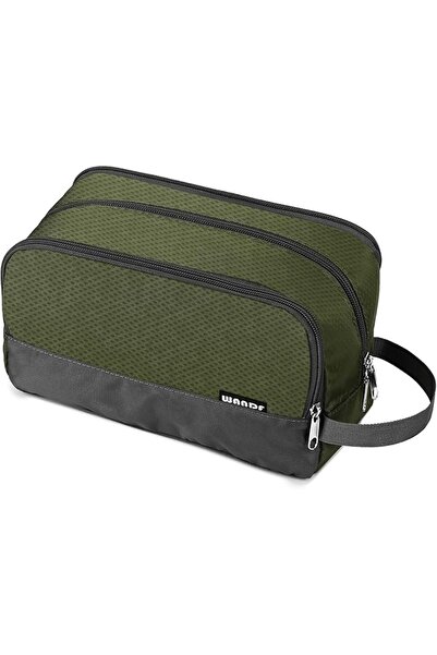 WANDF Men's Toiletry Bag Hanging Waterproof Small Travel Shaving Bag (Royal B...