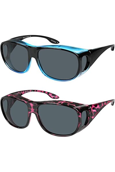 yogoli Yogo Vision Fit Over Wrap Sunglasses Polarized Lens Wear Over Eyeglass...