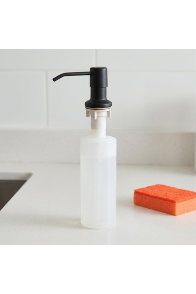 DeaL Dozator negru încorporat pentru chiuvetă 300ml — Design modern și elegan...