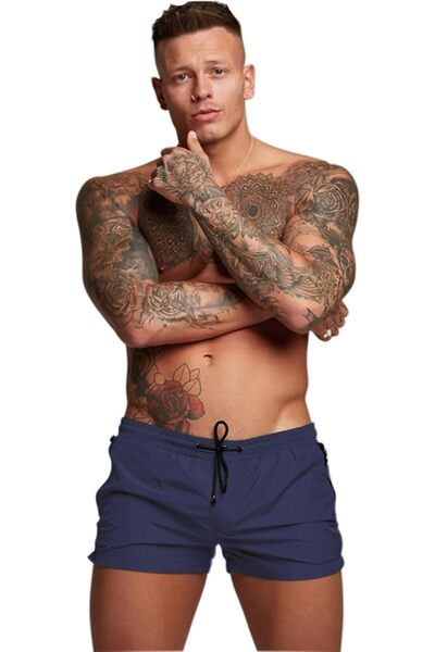 GENERAL Men’s Swim Trunks Quick Dry Swim Shorts Board Shorts with Triangle Me...