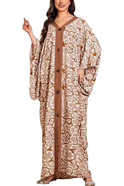 YouKD Women's Long Kaftan Maxi Bohemian Dress Beach Coverup Robe Roomy Kimono...