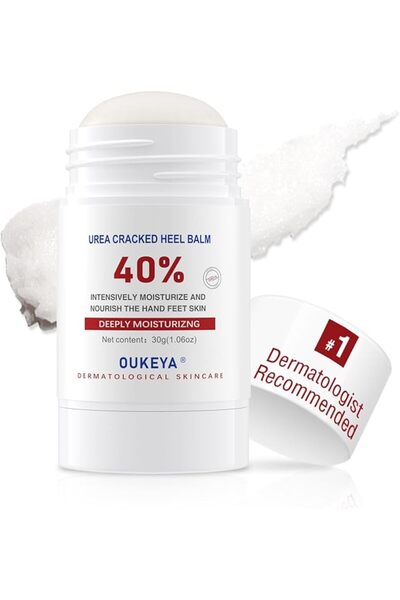 OUKEYA كريم اليوريا 40% للقدمين واليدين لعلاج تشققات الكعبين والبشرة الجافة |...