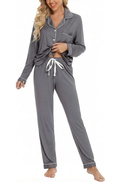 GENERAL Leikar womens Button Up Pajamas for Women Button Up Pajamas for Women