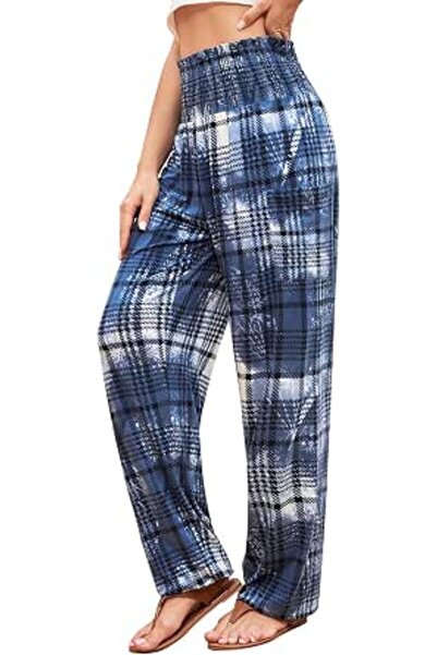 GENERAL QIANXIZHAN womens Boho Palazzo Slacks