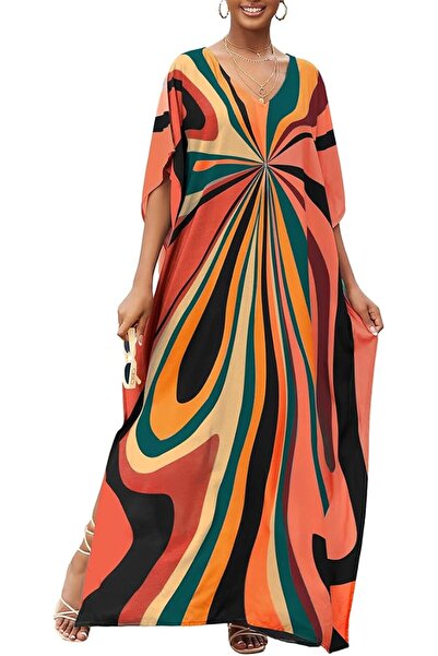 Bsubseach Women Embroidery Short Sleeve Bikini Swimsuit Cover Up Side Split B...