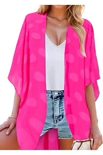 Moss Rose Women's Beach Kimono Coverup Sheer Chiffon Cover Ups, Casual Loose ...