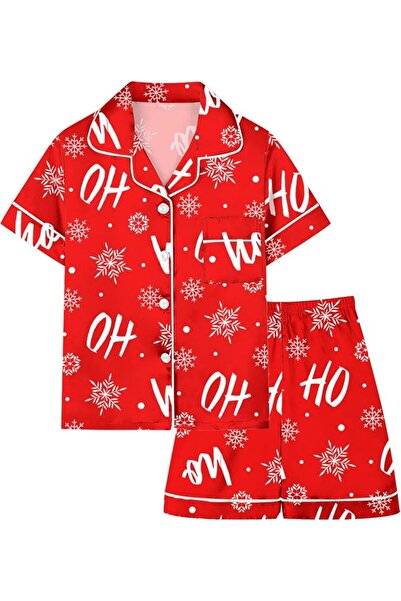 GENERAL Schbbbta Girls Boys Satin Pajamas Set, 2Piece Silk Nightwear Button-D...