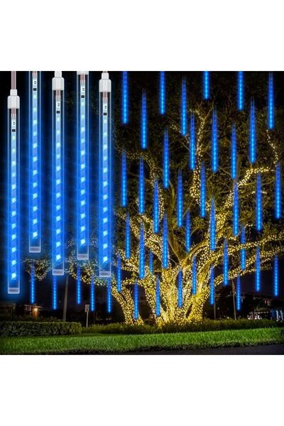 GENERAL أضواء مطر النيازك من ريدار، 50 سم، 8 أنابيب، 288 مصباح LED، أضواء مطر...
