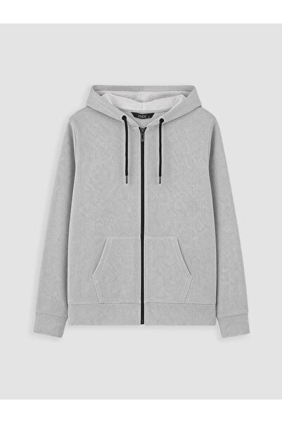 LC Waikiki Hooded Men's Zippered Sweatshirt (W6)