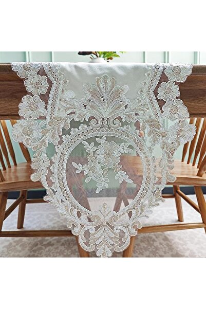 GENERAL Elegant Vintage Lace Table Runner 36 inches(90cm) Long with Exquisite...