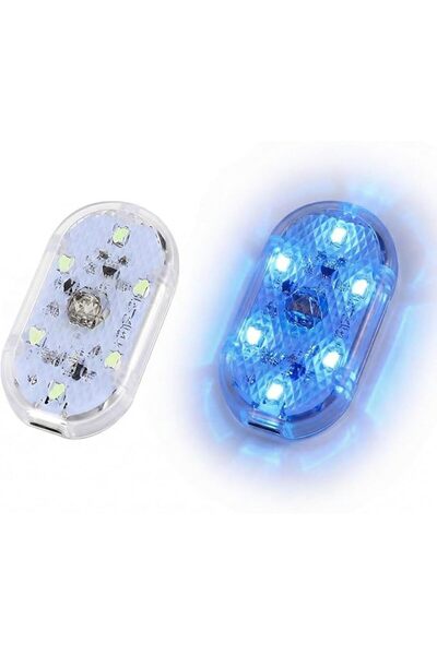 KASTWAVE Car LED Interior Touch Lights, Portable USB Rechargeable With 6 Brig...