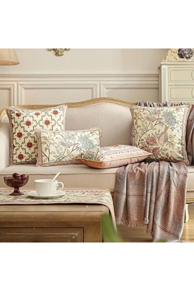 patdrea Decorative Rectangle Throw Pillow Covers, Linen Farmhouse Throw Cover...