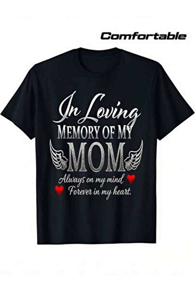 23ERVA In Loving Memory Of My Mom, Women's Memorial Quote With Wings And Hear...