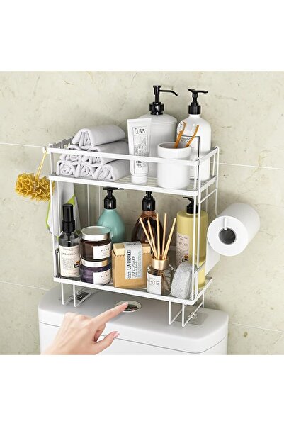 Nnewvante Shower Caddy Shelf Organization, No Drill Self Adhesive Black Bathr...