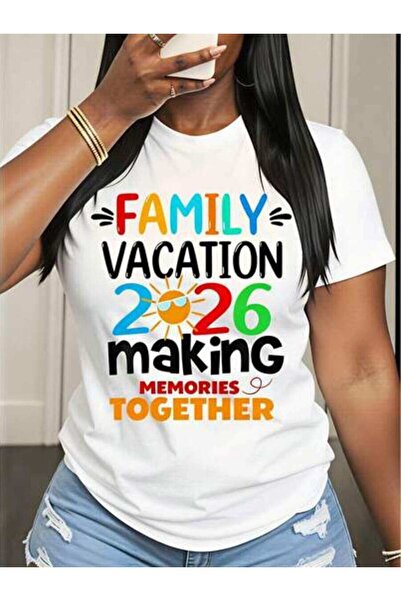 23ERVA Casual Style, Women's T-Shirt, Vacation 2026 Making Memories Together,...