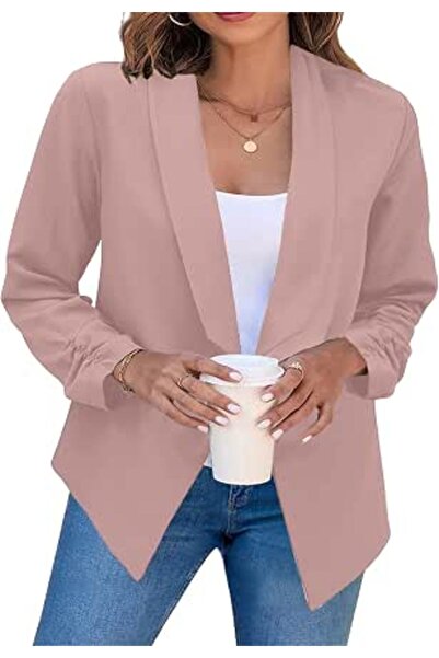 GENERAL Womens Long Sleeve Slim Fit Blazer Slim Fit Open Front Casual Jackets...