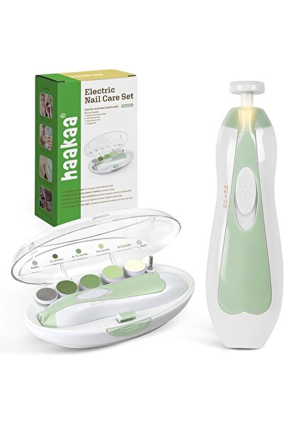 Haakaa Baby Nail Trimmer Electric Safe Baby Nail Clippers Baby Nail File Kit ...