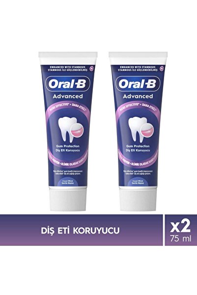Oral-B Gelişmiş Diş Eti Koruyucu Serin Nane Diş Macunu 75ml x2