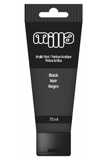MC Micostore Culori acrilice tempera 75ml negru Milla