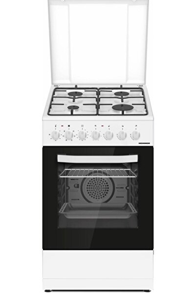 Heinner HFSC-S60LITGC-WH 50x60 cm Aragaz combinat, cuptor electric, alb