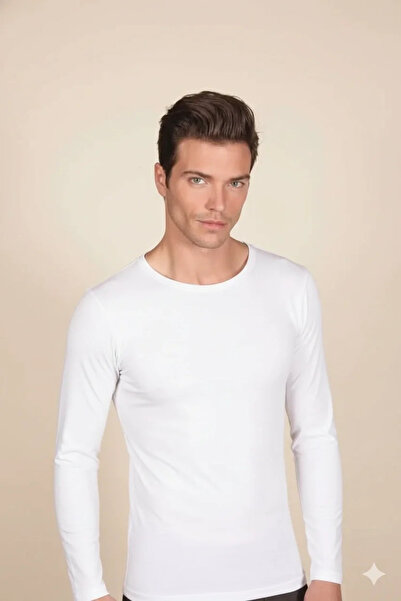 Mariposa Secret Men's lycra supreme long sleeve crew neck 1025