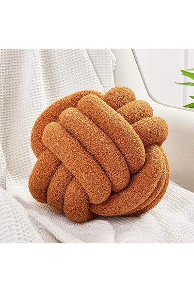 Uvvyui Knot Pillow Ball, Soft Home Decorative Round Throw Pillow, Handmade Kn...