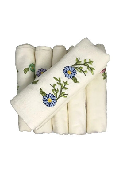 Mariposa Secret Bulteks Embroidered Velvet Pattern 2 Towel 30X50