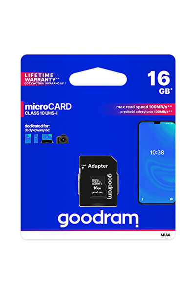 MC Micostore Card MicroSD 16GB Goodram cu adaptor