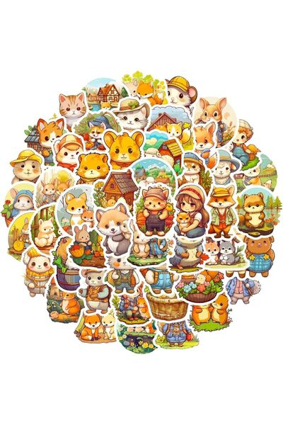 Generic 50PCS Chicken Stickers for Kids Teens Rooster Vinyl Waterproof Sticke...